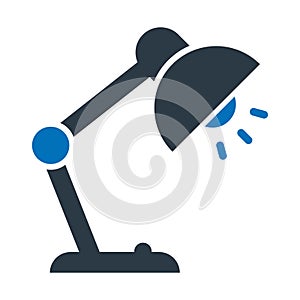 Desk lamp, desk light Vector icon which can easily modify