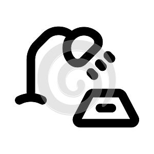 Desk Lamp icon. Elegant Outline Icon with Creative Design for Lighting and Workspace