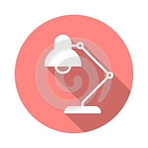 Desk lamp flat icon