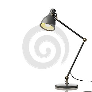 Desk lamp isolated on white