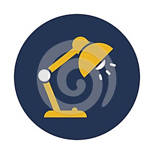 Desk lamp, desk light Vector icon which can easily modify