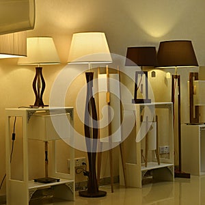Desk lamps and floor lamps