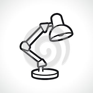 Desk or table lamp icon