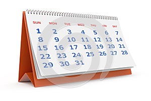 Desktop calendar