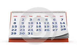 Desktop calendar