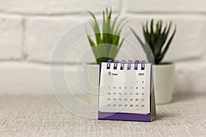 Desktop calendar for September 2023. Calendar for planning and managing each date.