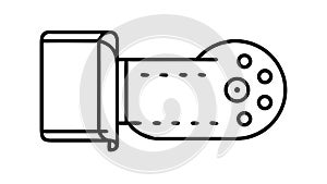 Desktop with Code Icon Vector, Programming, Development, vector design Generative AI