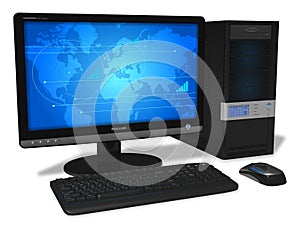 Desktop computer photo