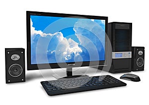 Desktop computer photo