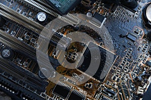 Desktop Computer Burned Damage after fire Burning CPU GPU video card, memory, chip , cooler