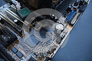 Desktop Computer Burned Damage after fire Burning CPU GPU video card, memory, chip , cooler