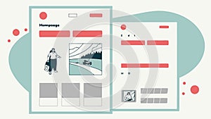 Desktop Computer with Data, Analytics Business, vector design Generative AI