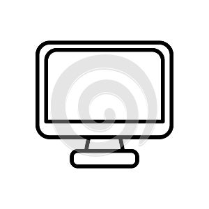 Desktop computer display line style icon