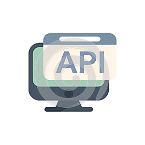 Desktop computer displaying api code script on screen