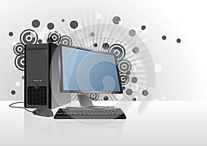 Desktop computer graphic