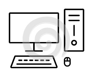 Desktop computer icon