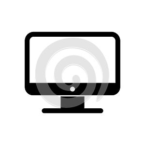 Desktop computer icon. Computer screen symbol