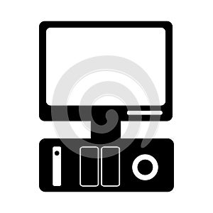 Desktop computer icon image