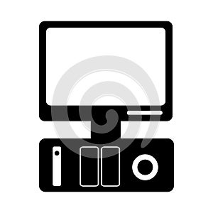 Desktop computer icon image