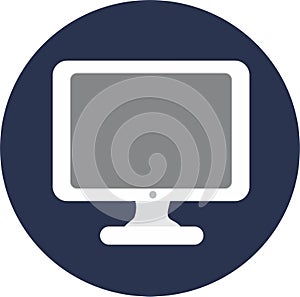 Desktop Computer Icon and logo