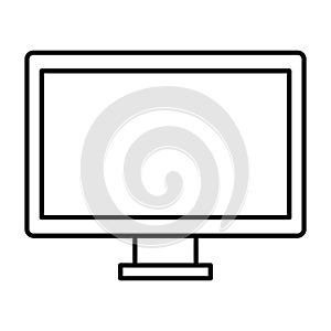 Desktop computer isolated icon