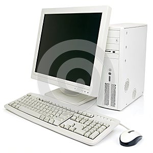 Desktop Computer isolated on white background