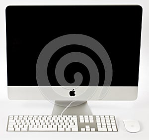 Desktop computer with keyboard and mouse