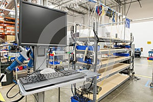 Desktop computer in manufacturing