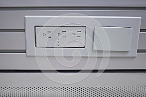 Desktop computer outlet port 3 plugs
