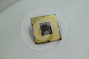 Desktop computer processor, new generation cpu close-up