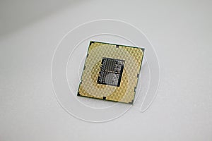 Desktop computer processor, new generation cpu close-up