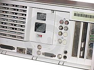 Desktop computer rear