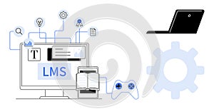 Digital Learning Management System with Connected Tools and Interactive Features