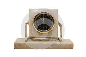 Desktop marble clock
