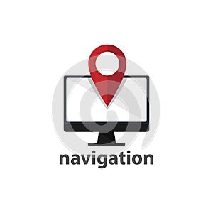 Desktop navigation web element vector design image