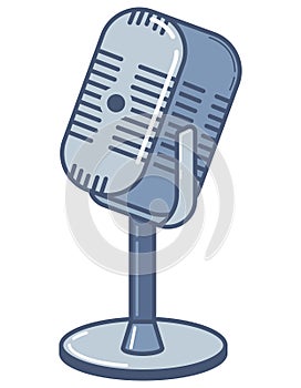 Desktop retro microphone.