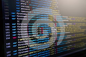 Desktop source code and Wallpaper by Computer language with coding and programming.