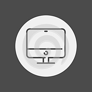 Desktop vector icon sign symbol