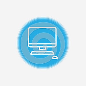 Desktop vector icon sign symbol