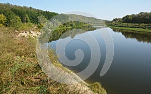 Desna river is a left tributary of the Dnieper river in northern Ukraine