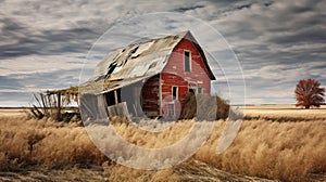 desolate abandoned farm