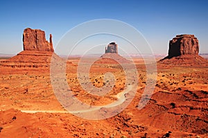 Desolate and Barren Monument Valley Arizona USA Navajo Nation