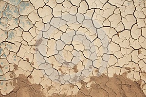 Desolate earth Background of parched and cracked dry ground