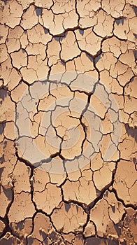 Desolate earth Background of parched and cracked dry ground