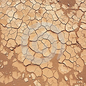 Desolate earth Background of parched and cracked dry ground