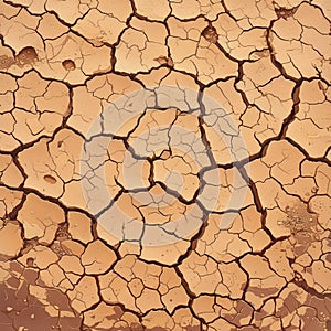 Desolate earth Background of parched and cracked dry ground