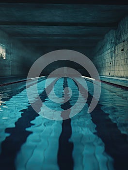 Desolate Indoor Swimming Pool