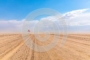 Desolate road from Sesriem to Swakopmund, Namibia.