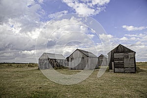 Desolate storage sheds