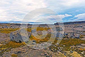 Desolate Volcanic Plains in Northern Iceland